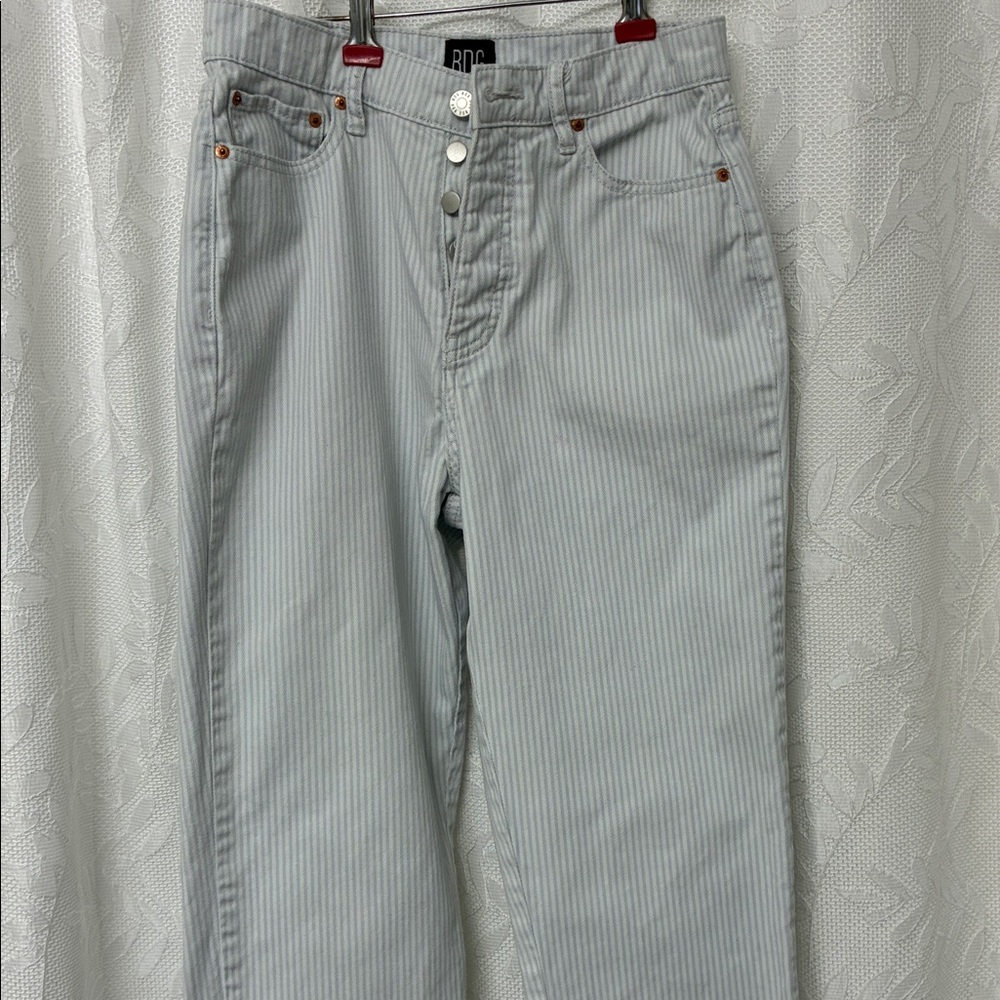 Urban Outfitters Gray Striped Jeans